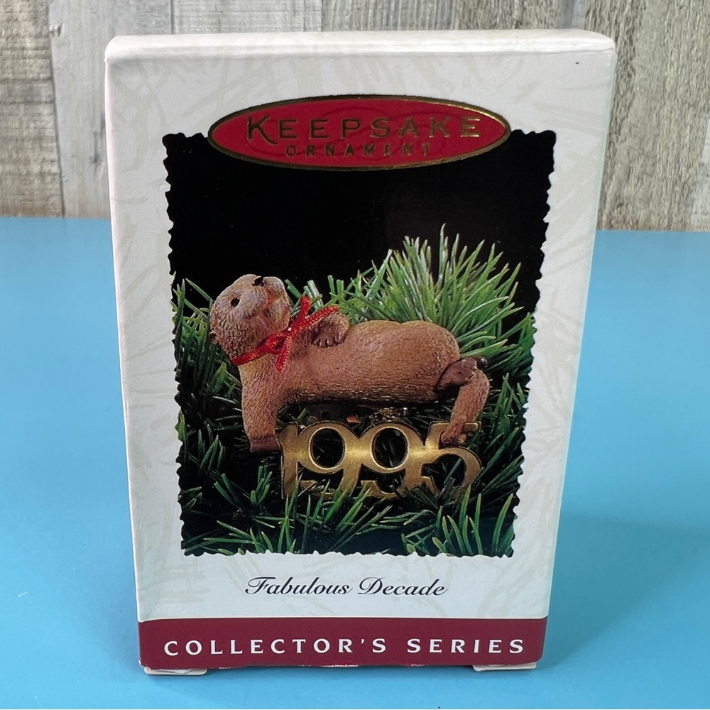 Hallmark Keepsake Ornament Fabulous Decade Handcrafted & Dated 1995 And Brass